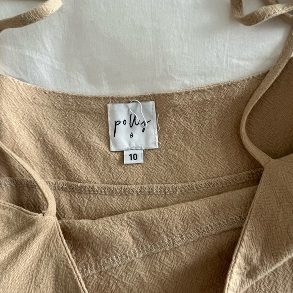 Polly Nude tie shoulder strap dress - Picture 6 of 6